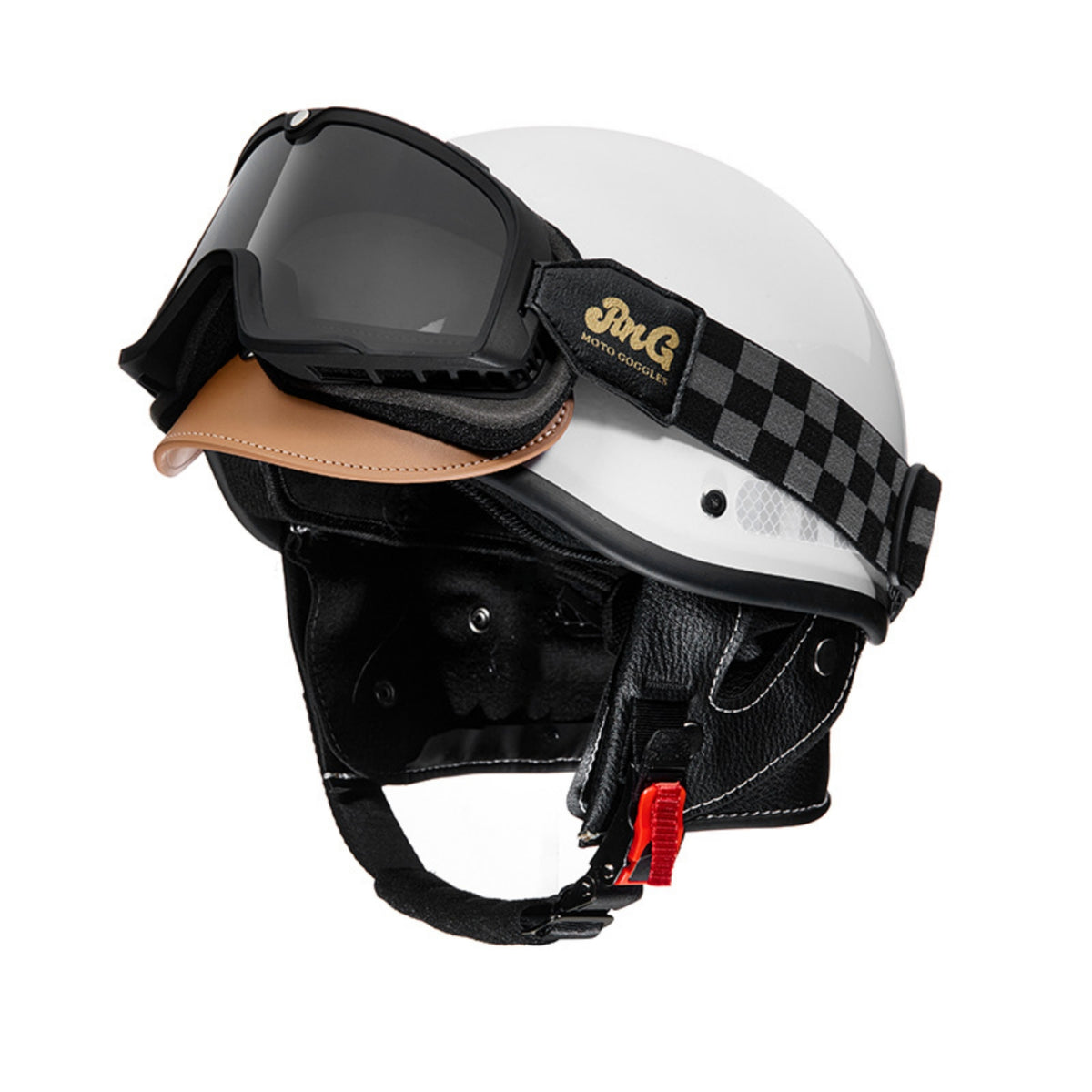 Ear Covers 3/4 Helmet Quick-Release Buckle Protective Gear for Riding