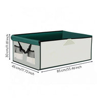 Folding Cart Cover Handhold Cutout Folding Wagon Mesh Covering Pockets Outdoor Storage