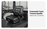 Adjustable Position Slide Rails Universal Forklift Seat Ergonomic Design Universal Tractor Seat High-Rebound Foam Cushion for Farmers