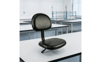 Pu Foam Chair Ergonomic Lab Stool with Backrest Heavy Duty Chair with Backrest for Machinists, Scientific Workspace, Workshop