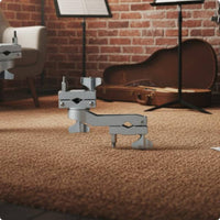 Double Swivel Clamp Multi-Angle Adjustable Double Drum Clamp Easy to Install Music Accessory for Stage Setup