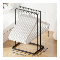 Metal Hanger Storage Rack Clothes Hanger Storage Rack Wrought Metal Wardrobe Organizer for Balcony