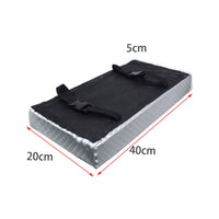 Motorcycle Rear Seat Cushion Padded Motorcycle Rear Seat Pad Rectangular Stitched for Passengers, Motorcycles, Electric Scooters
