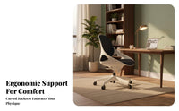 Breathable spinerest Ergonomic Mesh spine Chair Lumbar ergonomic spinerest mid-back-backrear Mesh rotating Chair Minimalist and design Office Furniture Adjustable Height for Students, Workplace, Study Room, Bedroom