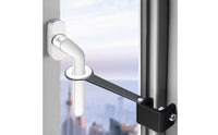 Window Limiter Clamp Non-Permanent Outward Opening Window Restrictor Hardware Heavy-Duty Security for Renters, Home Ventilation
