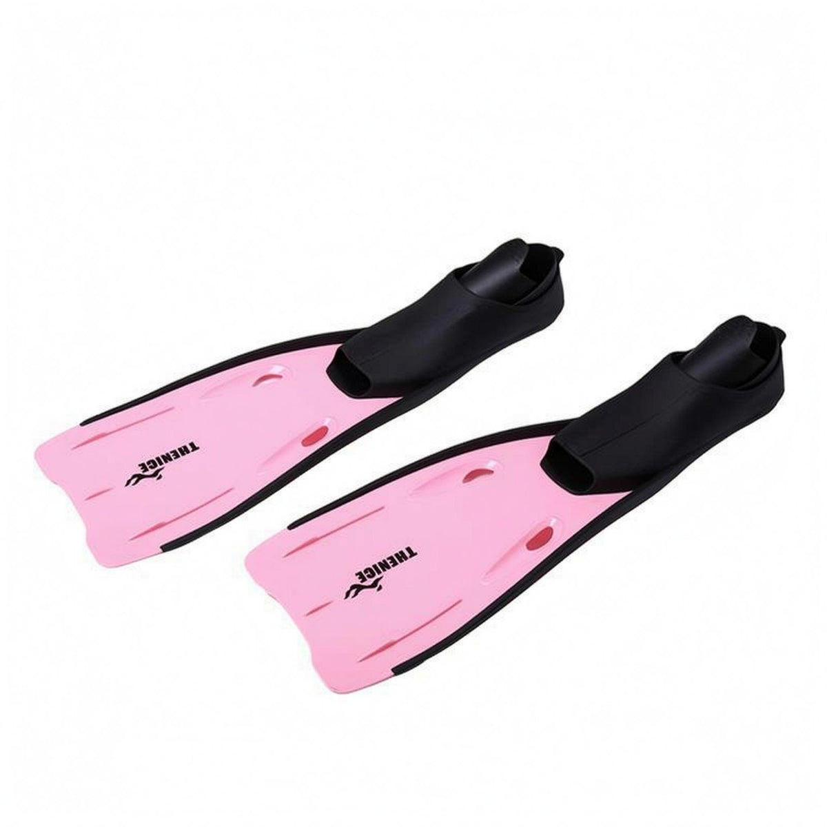 Soft Foot Pocket Snorkeling Fins Streamlined Long Blade Fins Molded Surface