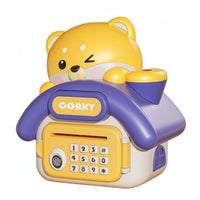 Piggy Bank with Biometric Lock Digital Electronic Piggy Bank Electronic Currency Box with Keypad Automatic Toy Educational