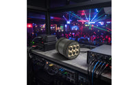 DMX-Compatible Splitter with Strap Rigging-Mount DMX-Compatible Splitter Amplifier 6-Way 3-Pin for Stage Technicians, Theaters