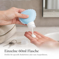 Silicone Travel Bottles for Shampoo, Lotion, and Toiletries - Portable Refillable Containers