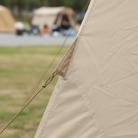 Inflatable Canvas Tent Waterproof Triangular Frame Air Tent Outdoor Shelter Full Standing Height Camping Gear Breathable