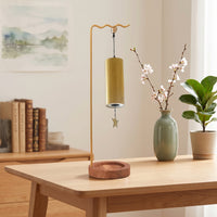 Display Stand with Wooden Base Stable Desktop Display Stand Sign Holder with Wooden Base Sturdy Space-Saving for Desk