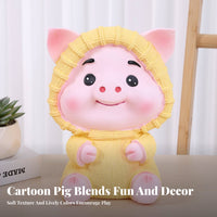Piggy Bank Shatterproof Cartoon Pig Savings Bank Great Gift Home Decor Decoration for Kids, Children, Nursery Decor