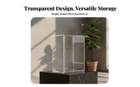 Transparent Surprise Box Organizer High Clarity Clear Acrylic Display Box Acrylic Storage Organizer Particles Proof for Desk