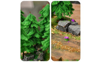 Miniature Scene Material Kit Assorted Diorama Tree Set Mixed Miniature Tree Set for Tabletop Displays