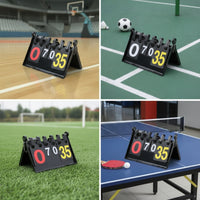 Portable Scoreboard with Easel Stand Tabletop for Referees, Coaches