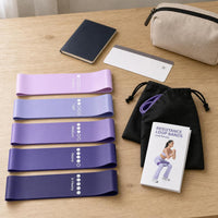 Natural Latex Resistance Bands Set for Home Fitness, Glute Training, Yoga & Strength