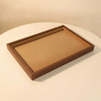 Shielding Jewelry Tray with Velvet Lining Elegant Wood Jewelry Tray Sturdy Compact for Collectors