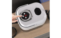Transparent Water Reservoir Handheld Steam Cleaner Multiple Attachments Portable Steam Cleaner Coiled Hose