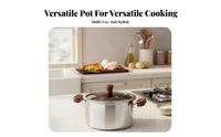 Food Grade Stainless Steel Deep Frying Pot Multipurpose Deep Fryer Pot with Basket All Stovetops Compatible Small Tempura Fryer with Basket Easy to Clean for Home Cooks