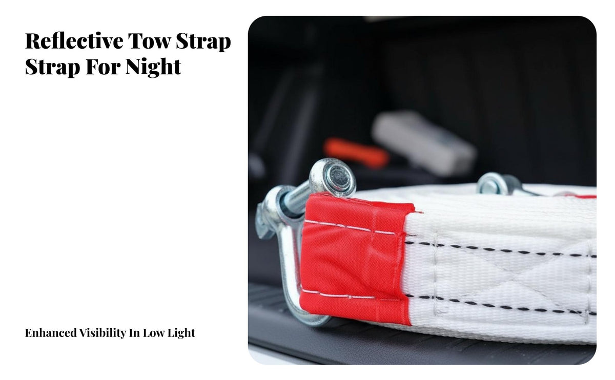 High Tensile Strength Woven Tow Rope with Shackles Heavy-Duty Reinforced Pull Strap Abrasion Resistant Towing Gear Long-Lasting Weave for Truck Owners, Away from-Road Enthusiasts, Emergency Crews, Muddy Terrain, Woodland Trails