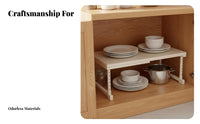 Space Saving Retractable Cabinet Divider Multi-Purpose Expandable Closet Shelf Anti-Slip Design for Homeowners, Students, Bookcase, Bathroom