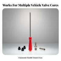 Tire Valve Core Tool Wide Application Valve Core Removal Tool Lightweight and Portable for Car Owners, DIY Enthusiasts, Garage