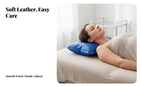 Easy to Clean Rectangular Rehabilitation Pillow Oil-Proof Leather Massage Bed Pillow Waterproof for Estheticians, Home Users, Beauty Salon
