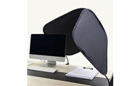 Portable Desktop Privacy Screen with Clamps Lightweight Clamp-on Privacy Screen Flexible Foldable Office Divider Adaptable for Computer Workstation