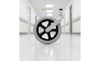 Wear-Resistant 7 Inch Wheelchair Front Wheel Easy Installation Wheelchair Replacement Front Caster Heavy Duty Solid Caster Tire Non-Slip