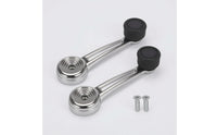 Window Crank Handle Metal Window Crank with Knob Black Hardware for Truck Owners, Vehicle Interior Repair
