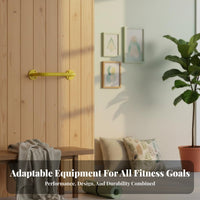 Wall-Mounted Pull-up Bar Steel Construction Wall Mounted Pull up Bar Space Saving Curved Design-Shaped Fitness Handle for Adults, Indoor, Basement