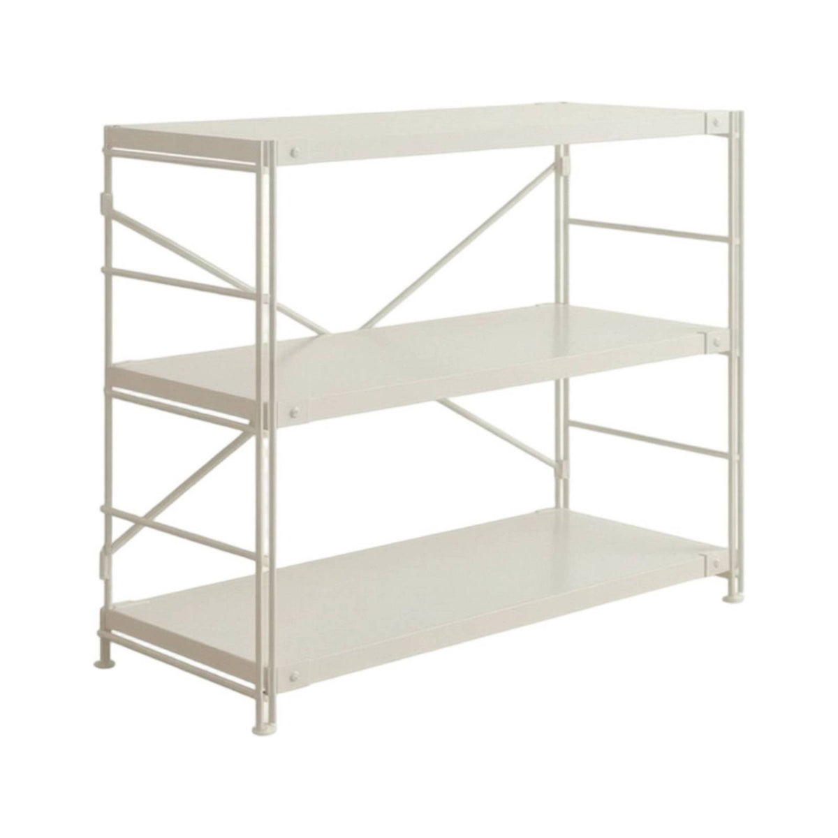 Rust-Resistant Steel Storage Shelving Minimalist 3-Tier Storage Rack Space-Saving Steel Shelving Unit Long-Lasting for Kitchen