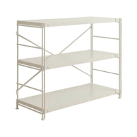 Rust-Resistant Steel Storage Shelving Minimalist 3-Tier Storage Rack Space-Saving Steel Shelving Unit Long-Lasting for Kitchen