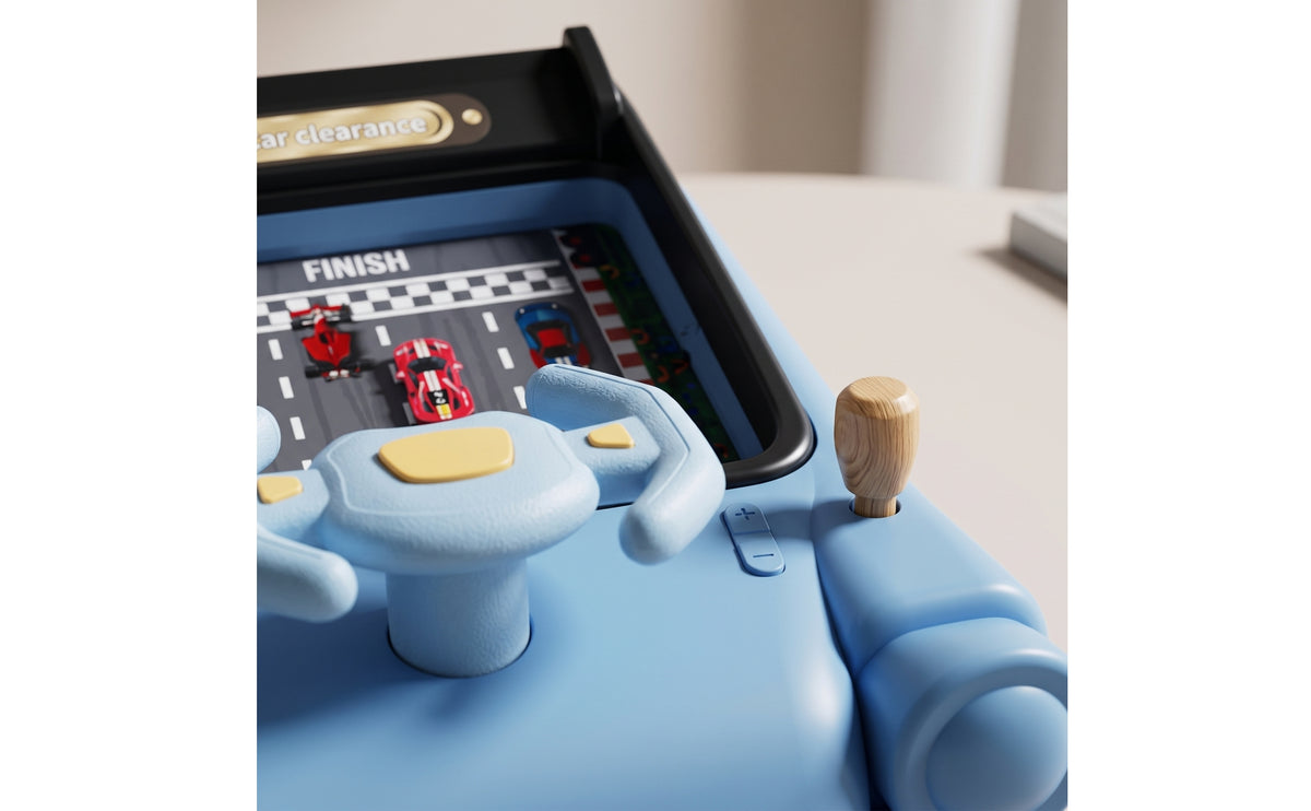 Tabletop Game Interactive Tabletop Driving Game Sound Effects Driving Toy with Steering Wheel for Kids, Toddlers, Playroom