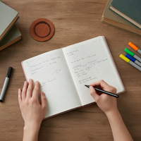 Cornell Notebook A4/B5 for Study and Exam Prep, 200 Sheets