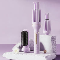 Multi-Functional 3-in-1 Hair Styler Electric Hair Styler with Interchangeable Heads Smooth Curling Iron Brush for Home, Travel