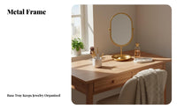 compliindividualstarystanding Makeup Mirror Stylish Design Vanity reachory small-sized for Bedroom