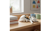 Garden Cat Decoration Cute Sleeping Cat Ornament Decorative Home Decor for Balcony, Terrace, Courtyard
