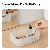 Lidless Makeup organizer Minimalist Design Organizer Tray multi-purpose Use for Students