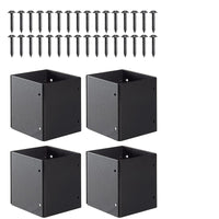 4 Pieces Adjustable Post Protector Rust Resistant Metal Post Sleeve for Gardens