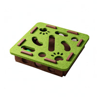 Cutout Openings Feline Maze Box Accessible Side Holes Felt Feline Toy Box Raised Obstacles Interactive