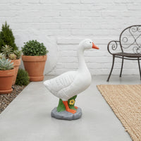 Goose Statue Outdoor Garden Goose Decor Authentic Yard Art for Flower Bed