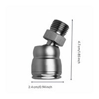 Scuba Regulator Swivel Adapter Flexible 360-Degree Rotation Degree Breathing Adapter Stainless Water Sports Gear