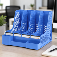 Desk Organiser, 4 Layer Document Organiser 10cm PP, File Organiser for Office Workers & Students, 500 Sheet Capacity