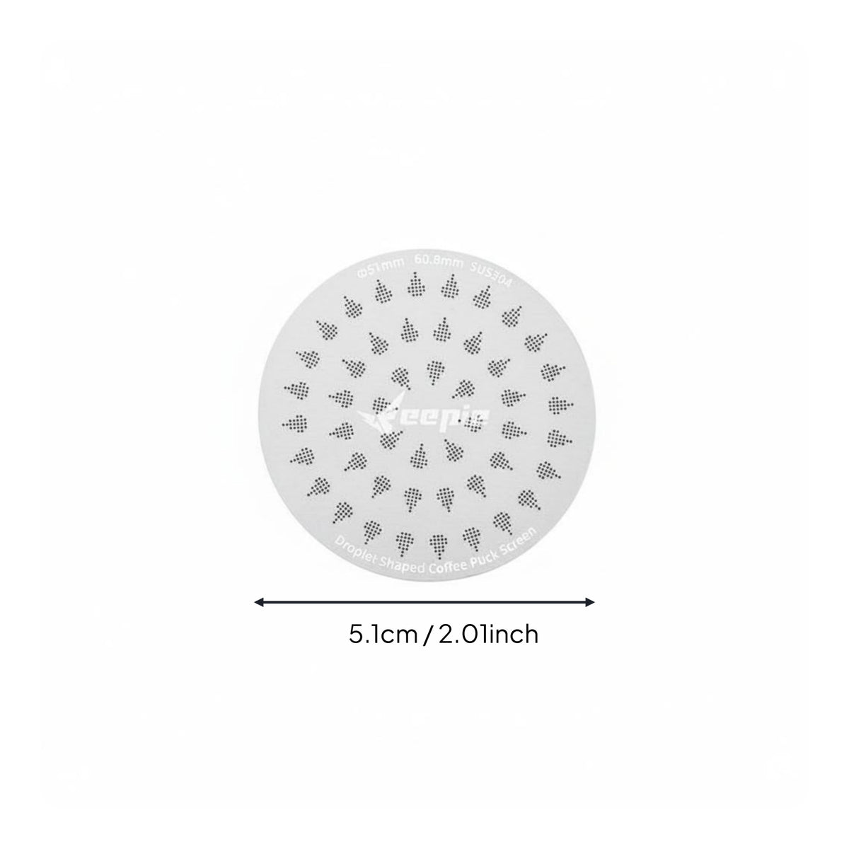 Stainless Steel Portafilter Contact Screen Improves Extraction Sintered Coffee Filter Reusable for Home Brewing