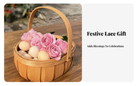 Double-Handled shopping Tote versatile Woven Basket Sturdy Construction