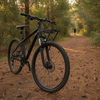 Aluminum Alloy Front Bike Rack Heavy Duty Bike Front Rack Cylindrical Sturdy for Cyclists, Commuters, Commuting