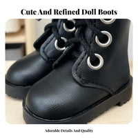 30cm Doll Boots Design BJD Doll Shoes Back Zipper Closure Miniature laced up Boots for Kids