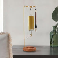 Display Stand with Wooden Base Stable Desktop Display Stand Sign Holder with Wooden Base Sturdy Space-Saving for Desk