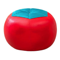 Multi-Purpose Ball-Shaped Ottoman Soft Padded Low Stool Fun Designs Pouf Comfortable Seating for Children, Homeowners, Living Room, Entryway, Playroom, Bedroom
